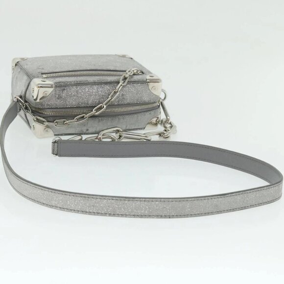 LOUIS VUITTON Damier Glitter Mini Soft Trunk Bag Silver - Picture 5 of 15